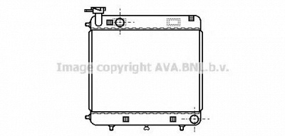 AVA QUALITY COOLING ms2085 -  Радиатор, охлаждение двигателя